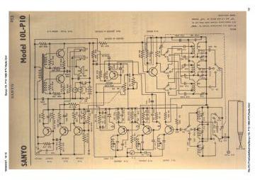 Sanyo 10L P10 schematic circuit diagram